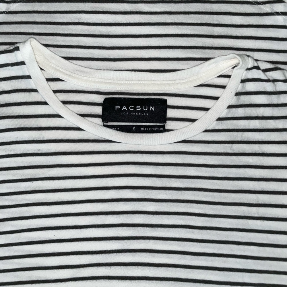 BUNDLE 6 Basic Striped Tees (S/M) Pacsun/On the Byas - Picture 11 of 13